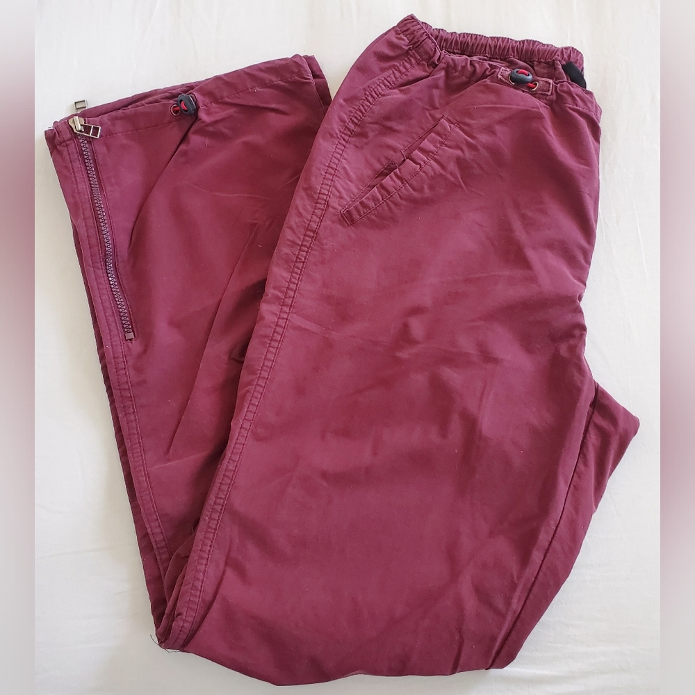 Vintage Y2K EXPRESS Burgundy Athletic Pants Size M